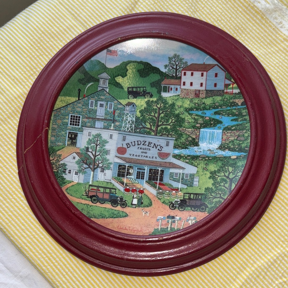 Bradford Exchange Decorative Collector Plate — Fruits and Vegetables summer vtg